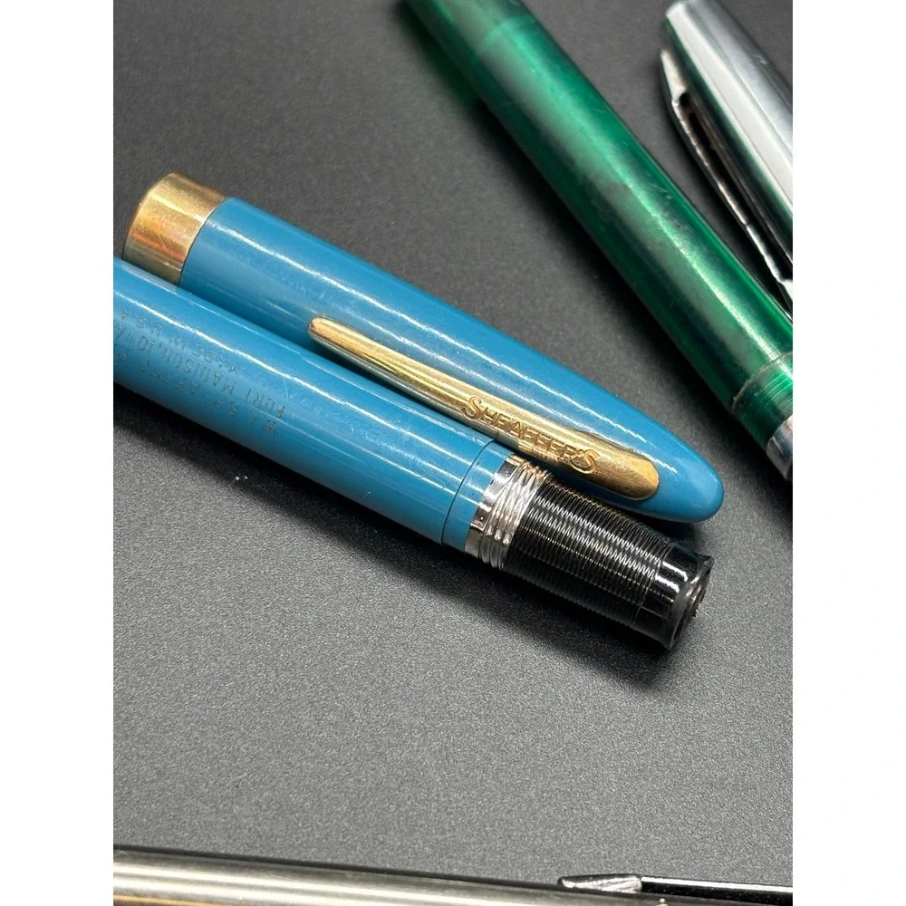 Vintage Pen and Pencil Lot Esterbrook  and Sheaffer's Scripto Fountain Pens
